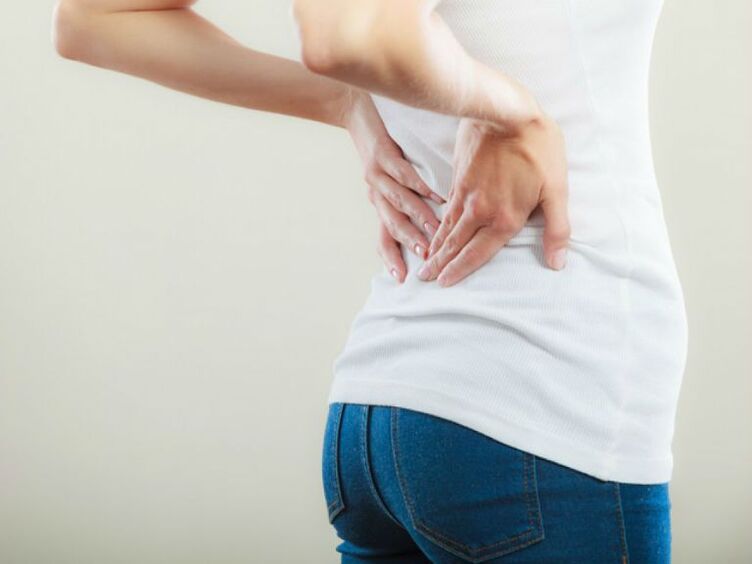 Back pain with osteochondrosis
